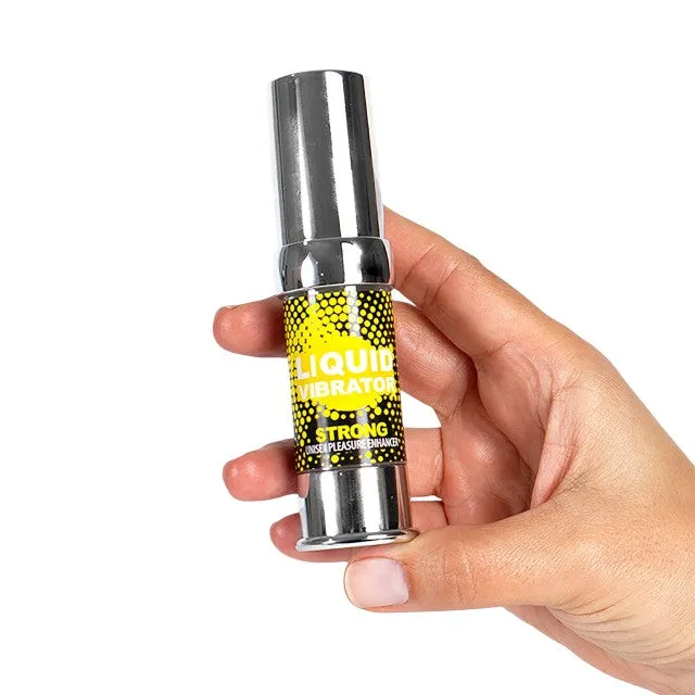 Gel intim SECRET PLAY Liquid Vibrator Strong. unisex. efect de furnicături pentru plăcere intensificată. 15 ml