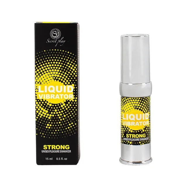 Gel intim SECRET PLAY Liquid Vibrator Strong. unisex. efect de furnicături pentru plăcere intensificată. 15 ml