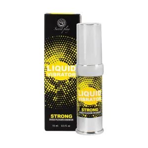 Gel intim SECRET PLAY Liquid Vibrator Strong. unisex. efect de furnicături pentru plăcere intensificată. 15 ml
