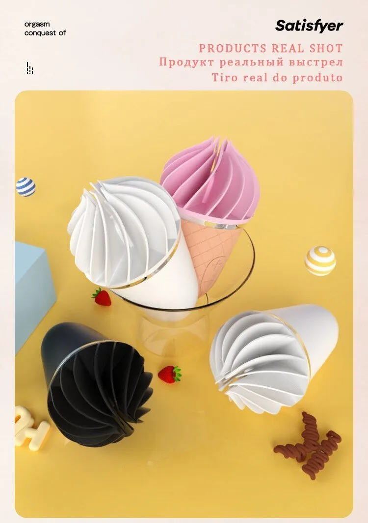 Germany Satisfyer Sweet Treat Ice Cream Cone Sex Vibrator Toys