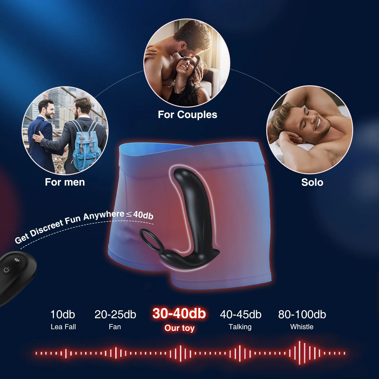 Giddy | 5 in 1 Thrusting & Vibrating Anal Vibrator Butt Plug with Cock Ring