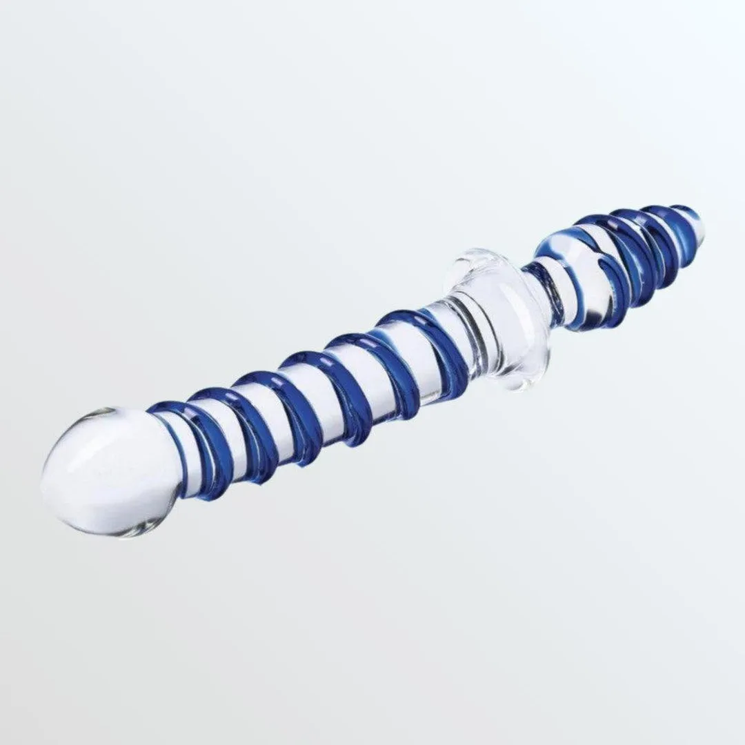 Gläs Mr. Swirly 10 Glass Double Ended Dildo & Butt Plug
