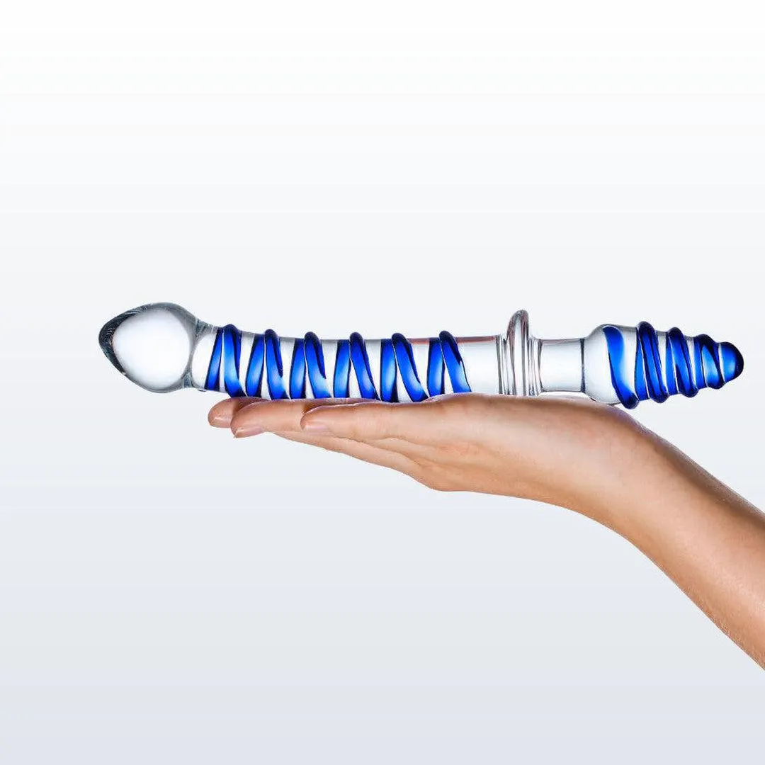 Gläs Mr. Swirly 10 Glass Double Ended Dildo & Butt Plug