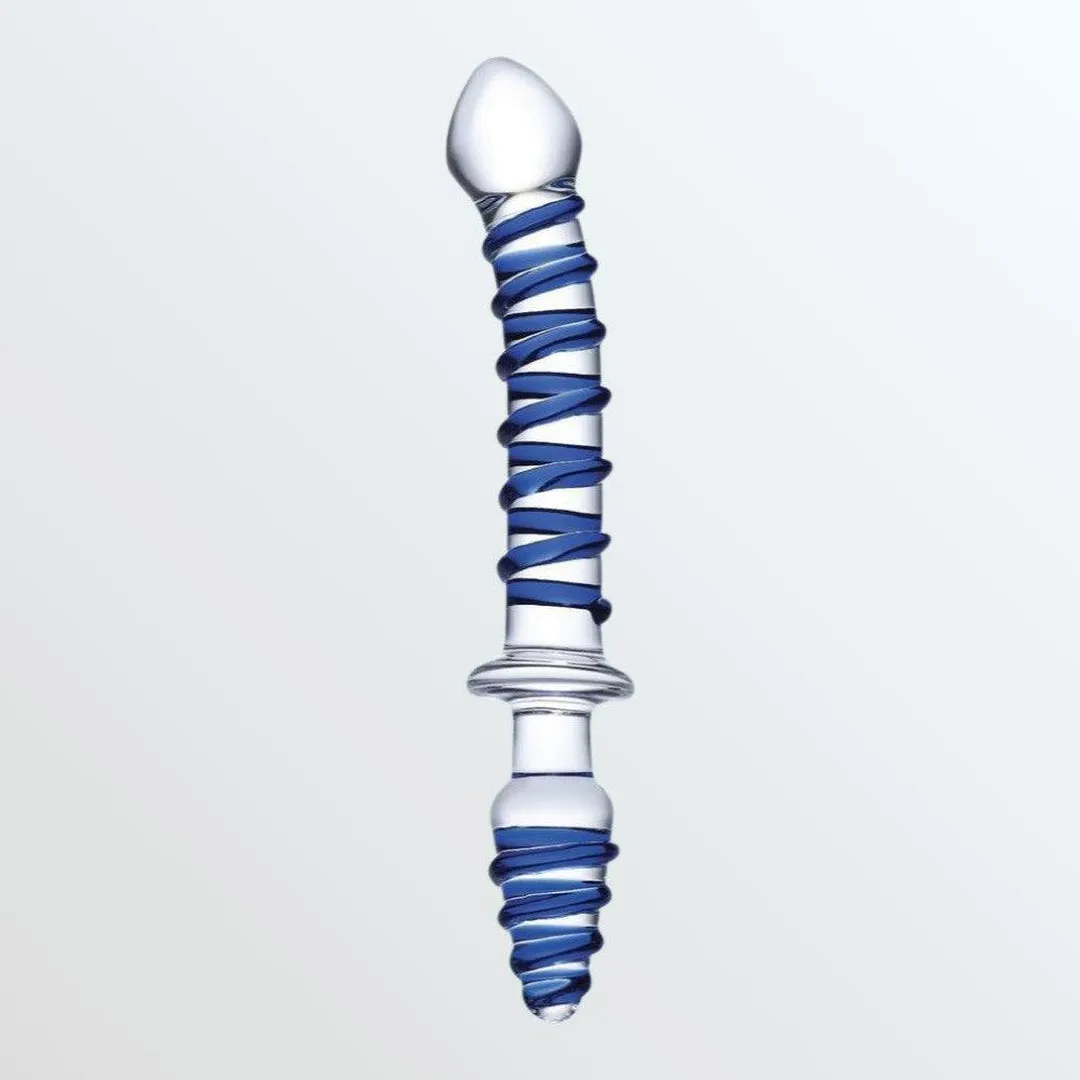 Gläs Mr. Swirly 10 Glass Double Ended Dildo & Butt Plug