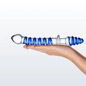 Gläs Mr. Swirly 10 Glass Double Ended Dildo & Butt Plug