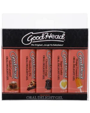 Goodhead Oral Delight Gel Dessert Flavors 5-pack for Oral Sex