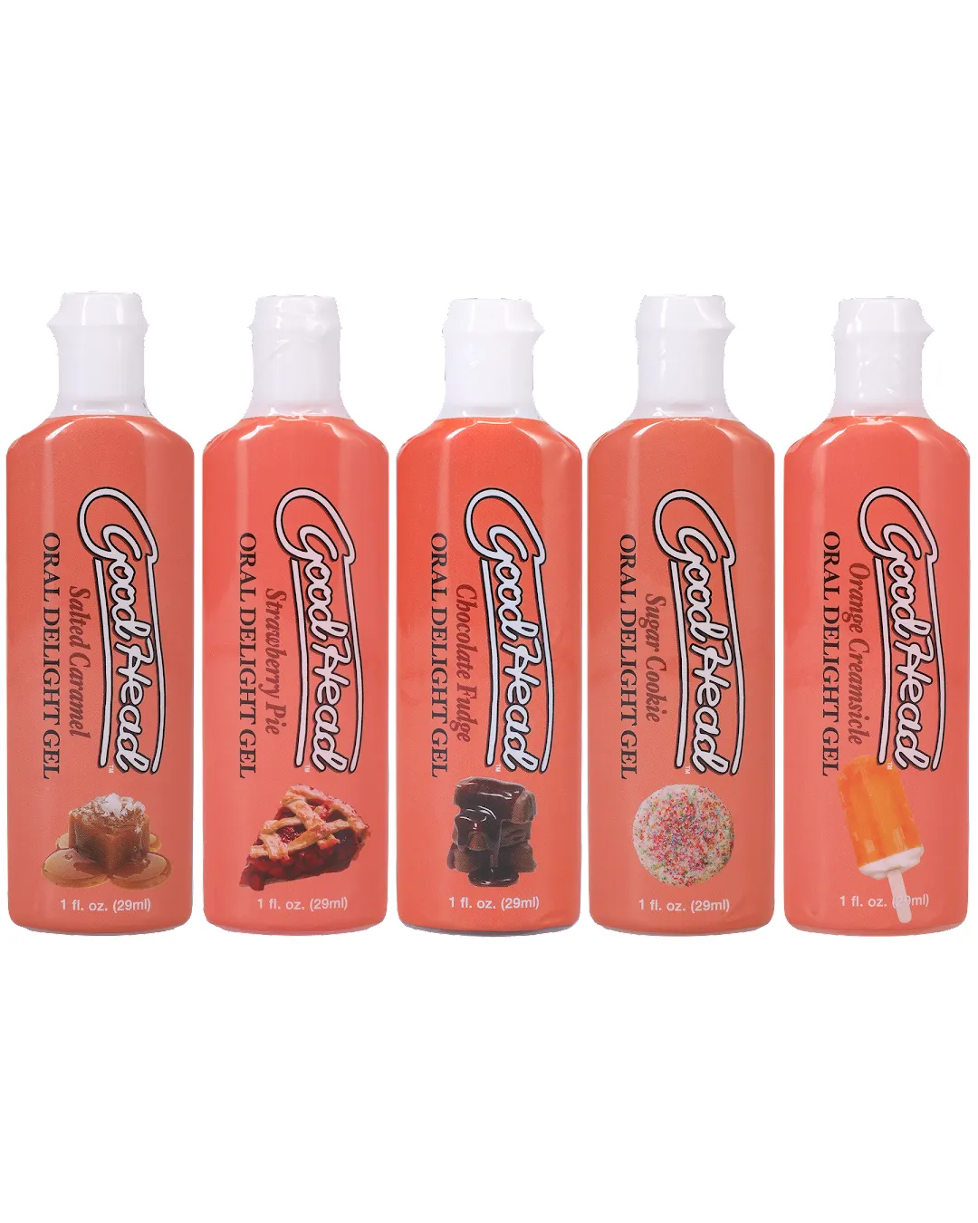 Goodhead Oral Delight Gel Dessert Flavors 5-pack for Oral Sex