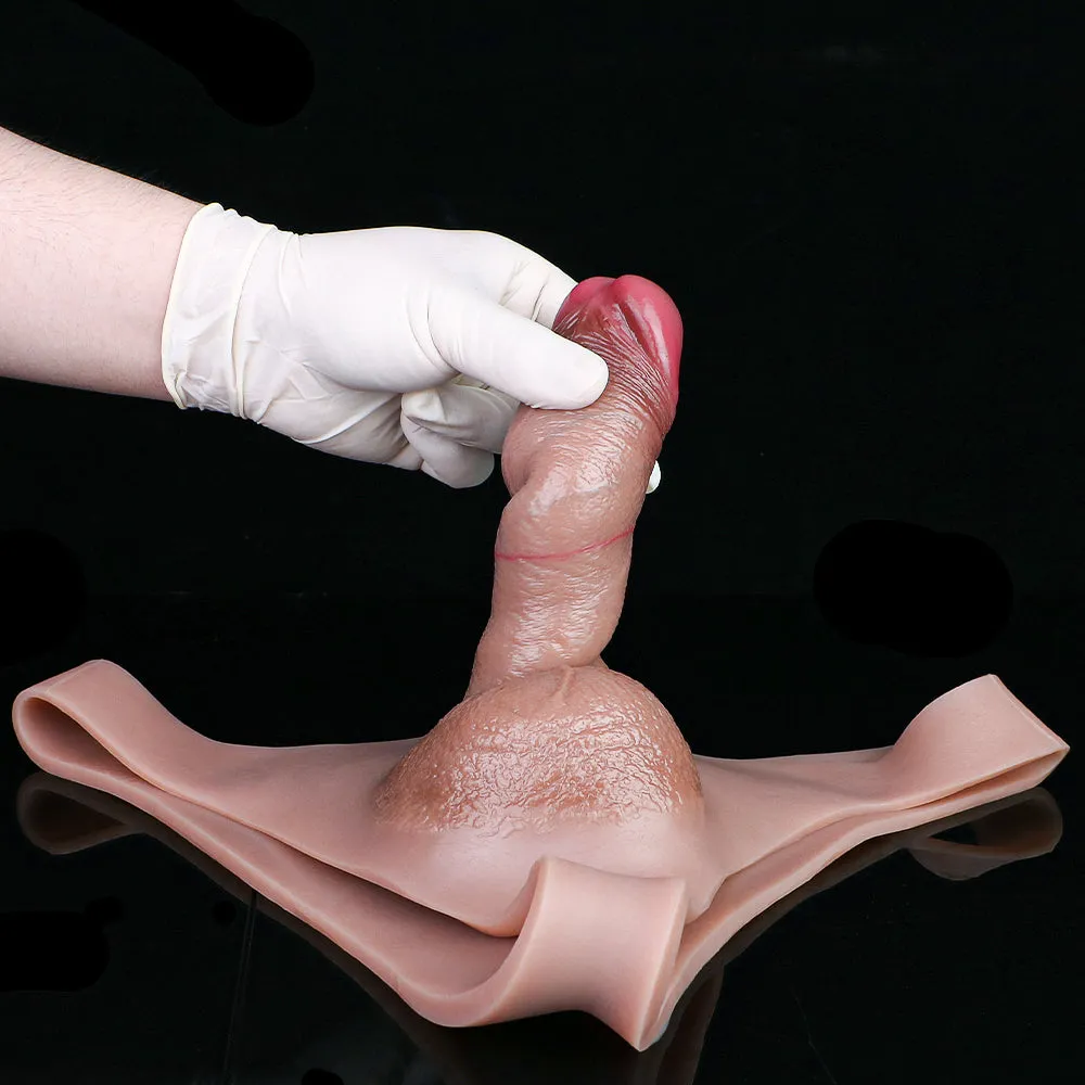 Hollow Penis Sheath Pants Underwear - Realistic Dildo Extender Pegging Sexual Wellness