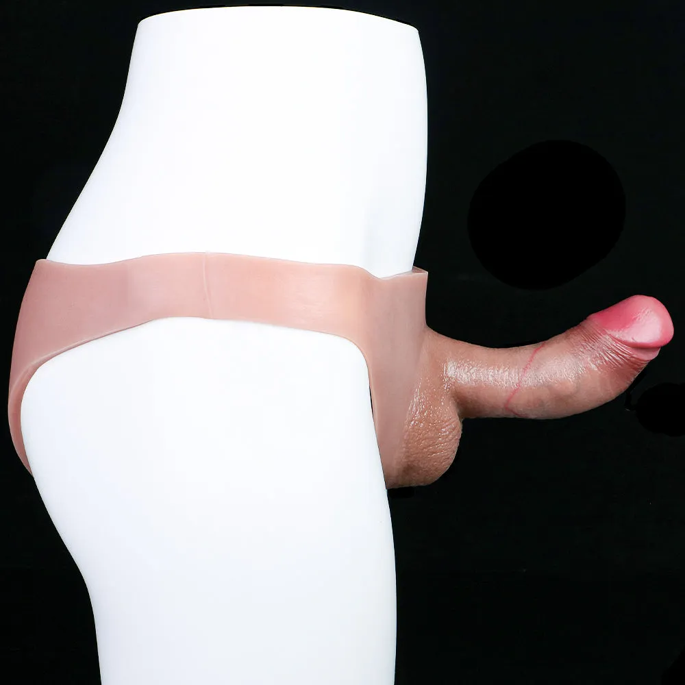 Hollow Penis Sheath Pants Underwear - Realistic Dildo Extender Pegging Sexual Wellness