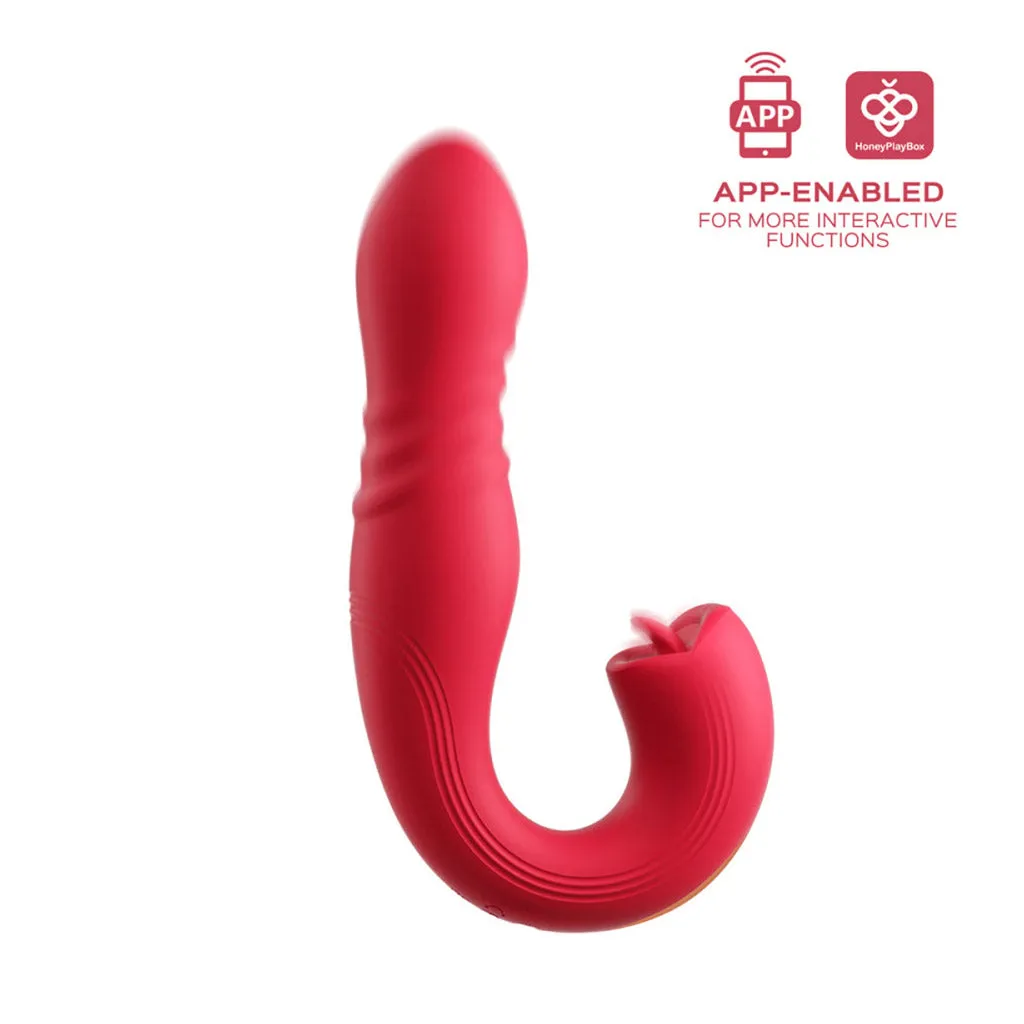Honey Play Box Joi Rotating Head G-Spot Vibrator. Maroon
