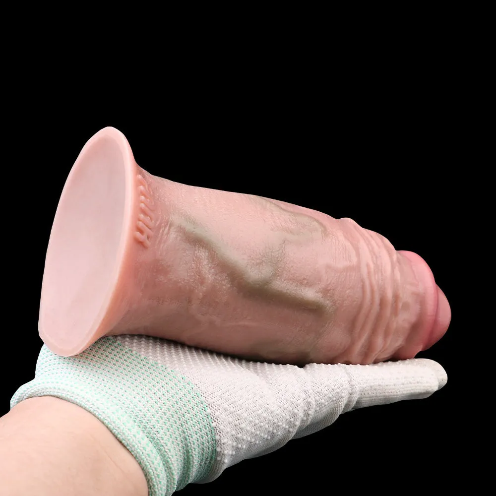 Huge Anal Dildo Butt Plug - Big Girth 7-inch Penis Silicone Strapon Strapless Sex Toys for Women