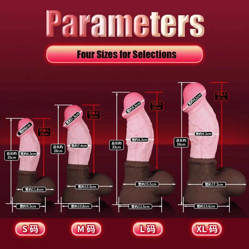 Huge Dildo Large Butt Plug Prostate Massager - Big Testicle Suction Cup Realistic Anal Sex Toys