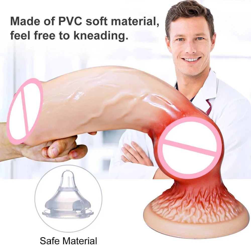 Huge Monster Anal Dildo Butt Plug - Big Horse Animal Lifelike Male Female Sex Toys