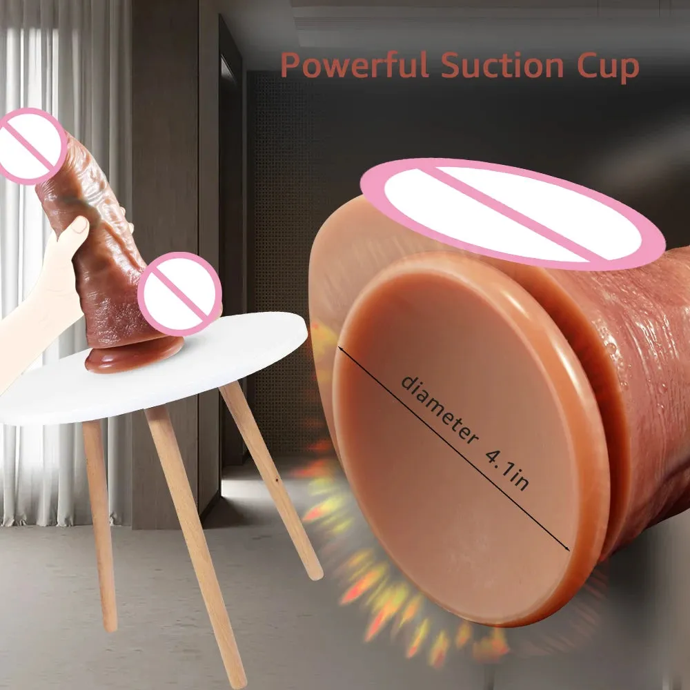 Huge Realistic Dildo Butt Plug - Big Girth Monster Dildos G Spot Prostate Anal Toy