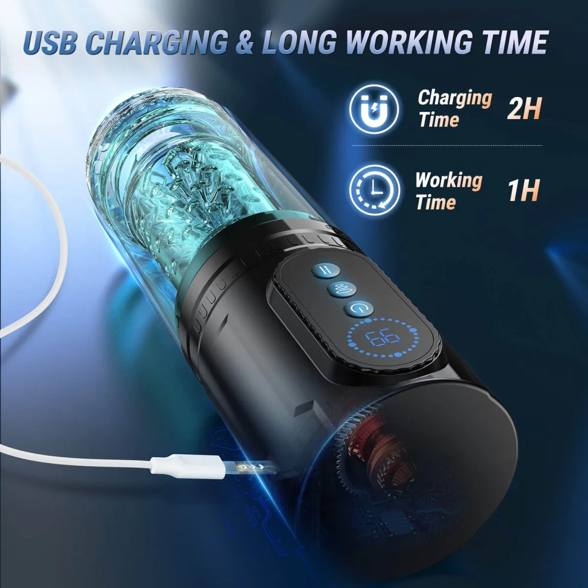 HURRICANE 2| Suction Telescopic and Rotating Male Sex Toy
