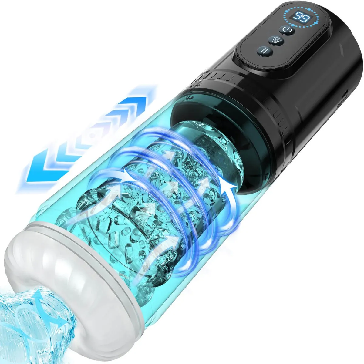 HURRICANE 2| Suction Telescopic and Rotating Male Sex Toy