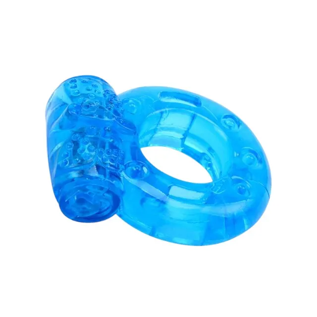Inel vibrator CHISA. pentru penis și stimularea clitorisului. 1.8 cm diametru. material flexibil. albastru. CN-101663431