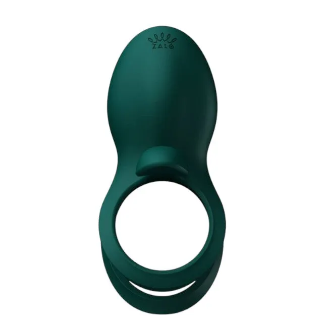 Inel vibrator pentru penis ZALO BAYEK. control prin telecomandă. 8 funcții de vibrație. din silicon moale. verde smarald