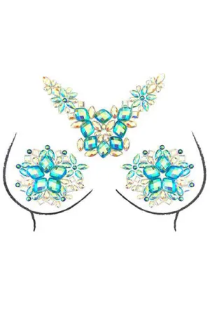 Jedi Mind Tricks Blue Top Crystal Jewel Nipztix Pasties