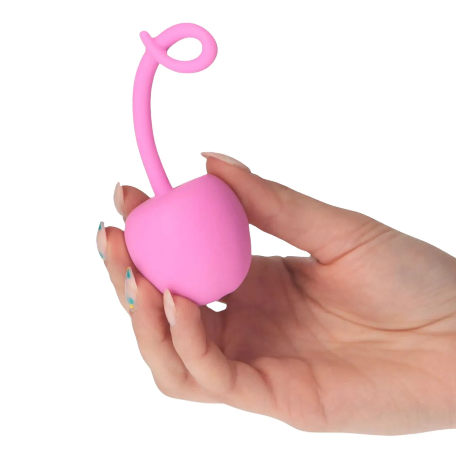 Jucărie erotică TOYZ4LOVERS My Secret Cherry Pink. în formă de cireașă. utilizare vaginală sau anală. din silicon. roz