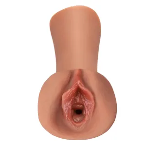 Juicy Snatch Wet Pussy Self Lubricating Masturbator - Caramel