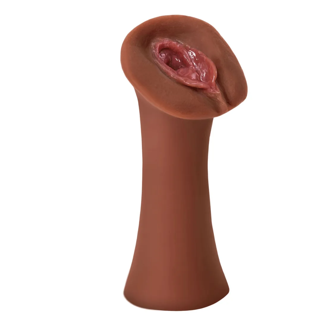 Juicy Snatch Wet Pussy Self Lubricating Masturbator - Chocolate
