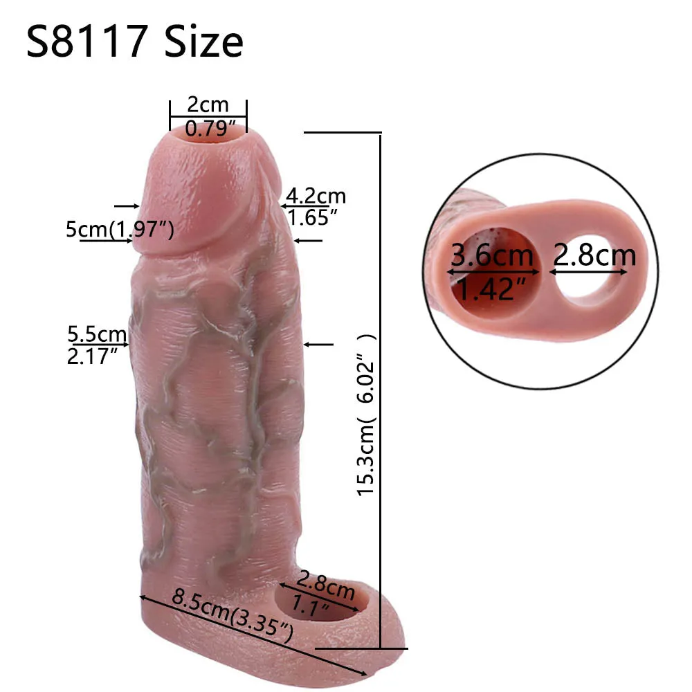 Khaba Realistic Cock Sleeve 6-Inch