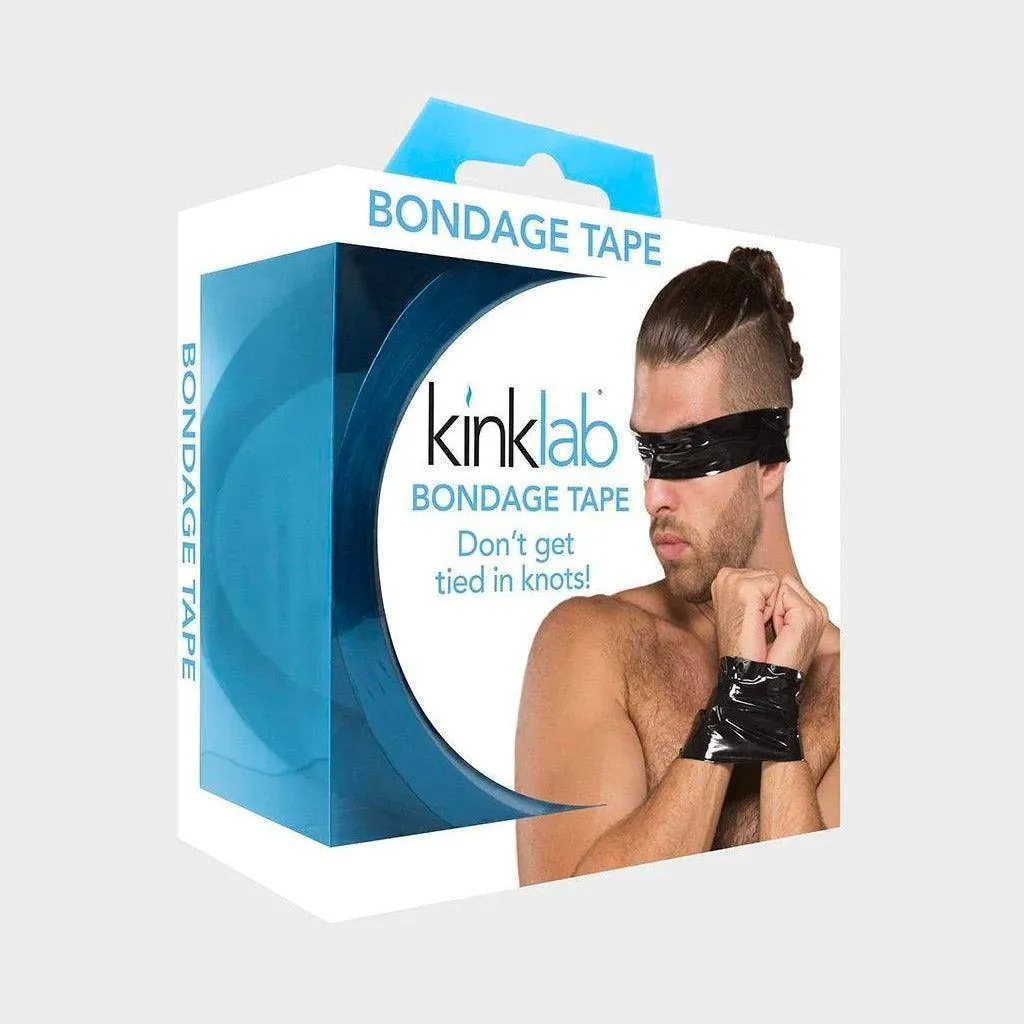 KinkLab Bondage Tape. Safe for Skin & Hair - Black