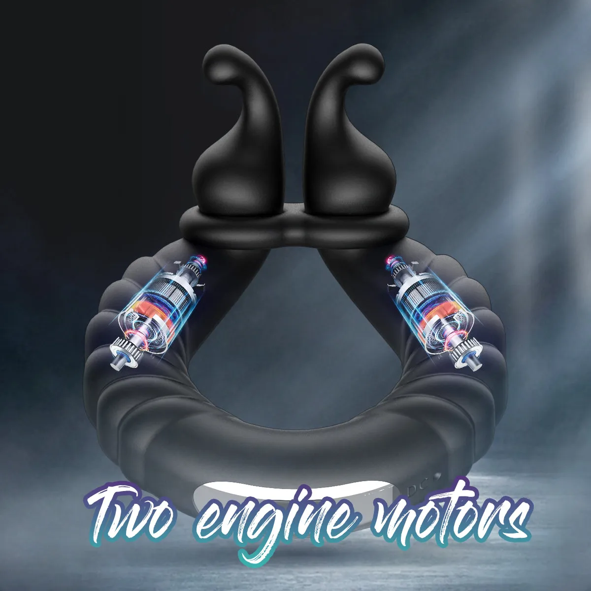 KinkyKangaroo | 2 Motors Perineum Penis Ring with Vibration