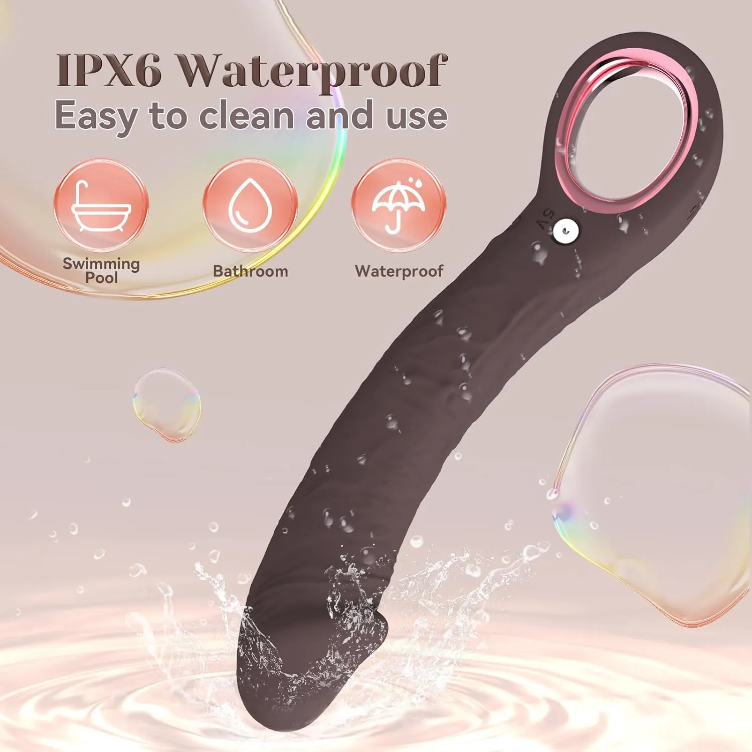 KuroLush 7.8 Inch Realistic Vibrators. G Spot Vibrator Dildo