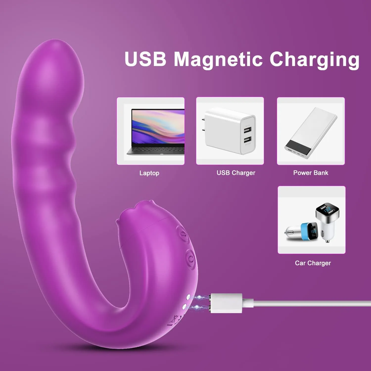 Lilian - G Spot Rotating Vibrator With Licking Tongue