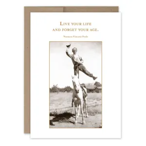 Live Your Life Birthday Card