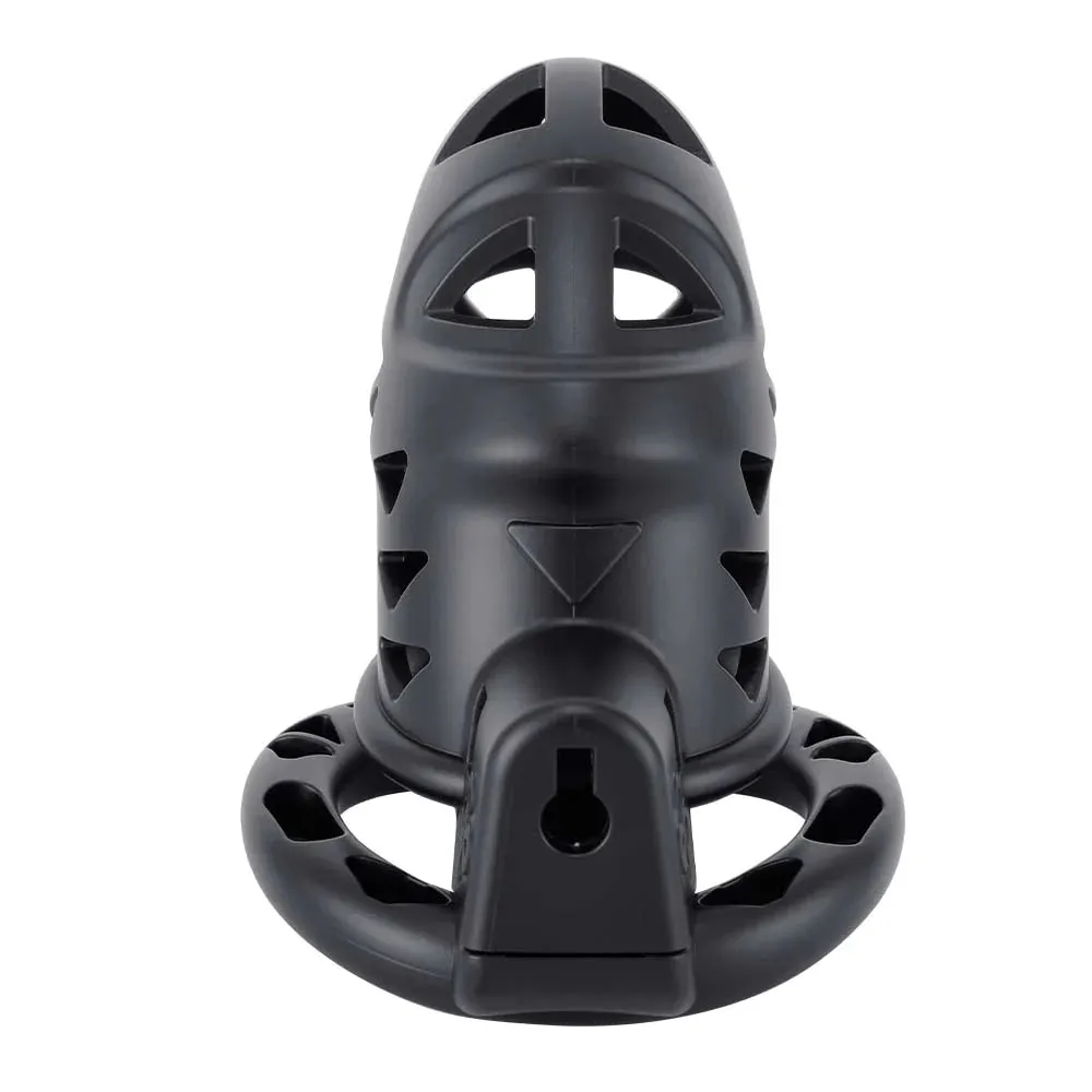 LOCKINK Sevanda Rattlesnake Plastic Male Chastity Cage With Anal Plug