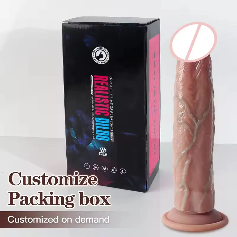Long Realistic Dildo Anal Plug - Lifelike Huge Silicone Dildos Prostate Massager