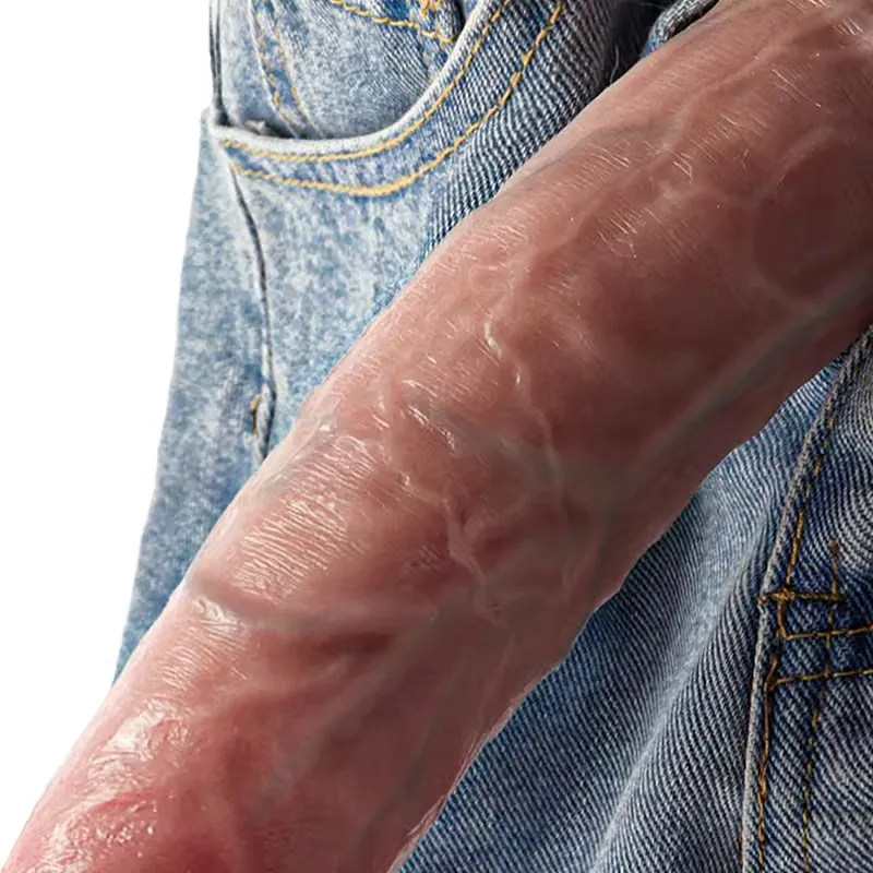 Long Realistic Dildo Anal Plug - Lifelike Huge Silicone Dildos Prostate Massager