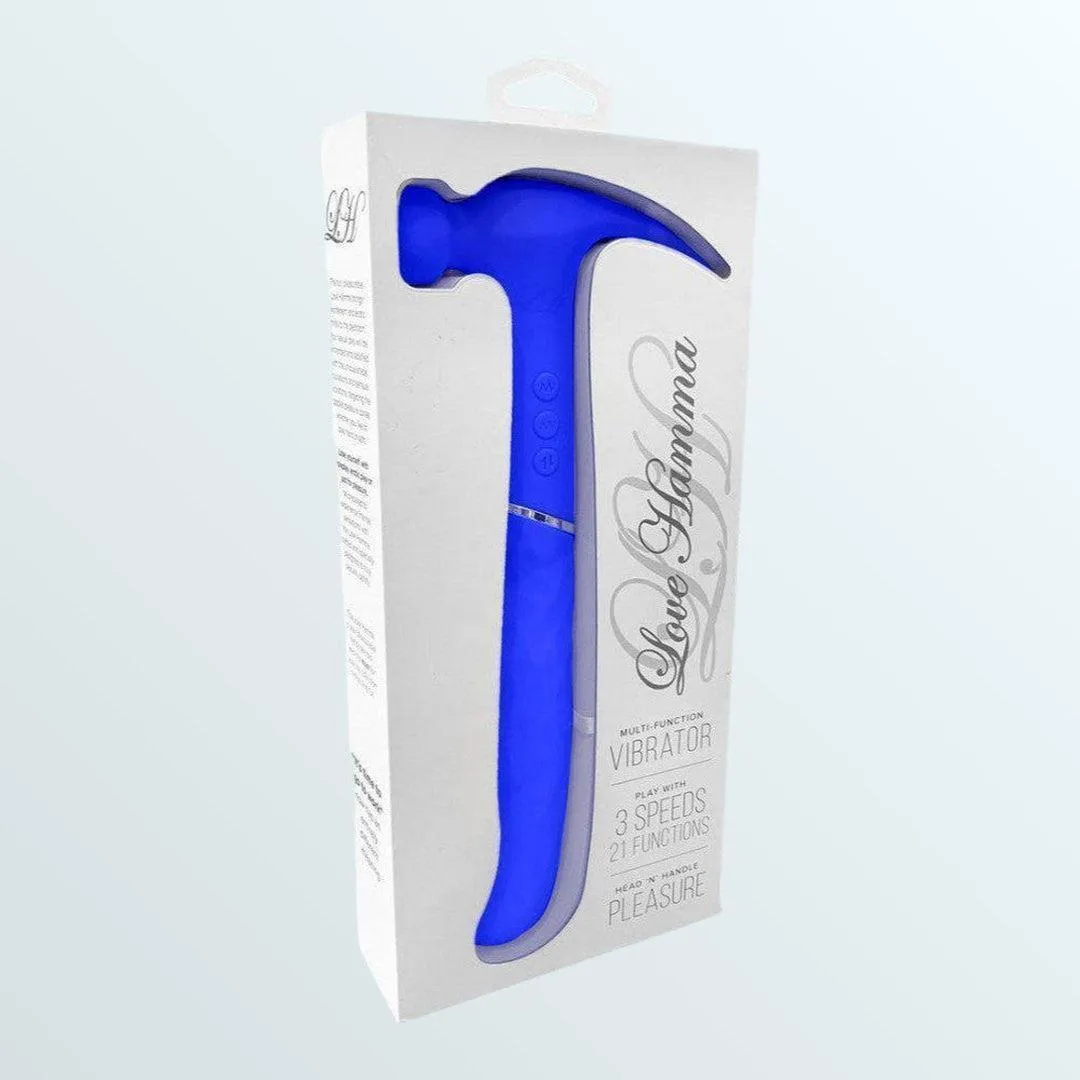 Love Hamma Curved Multi-function Vibrator - Blue