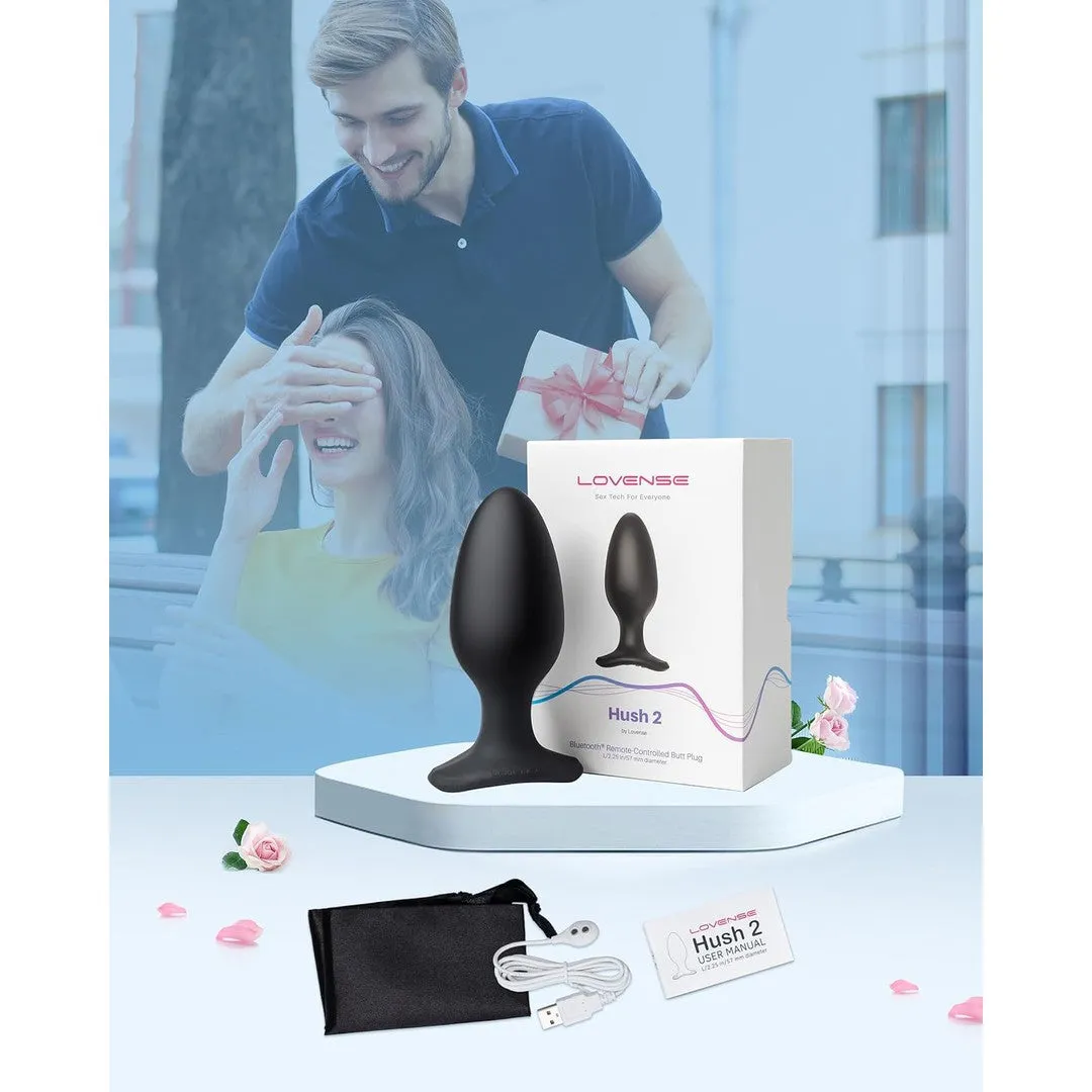 Lovense Hush 2 Vibrating Butt Plug - Large