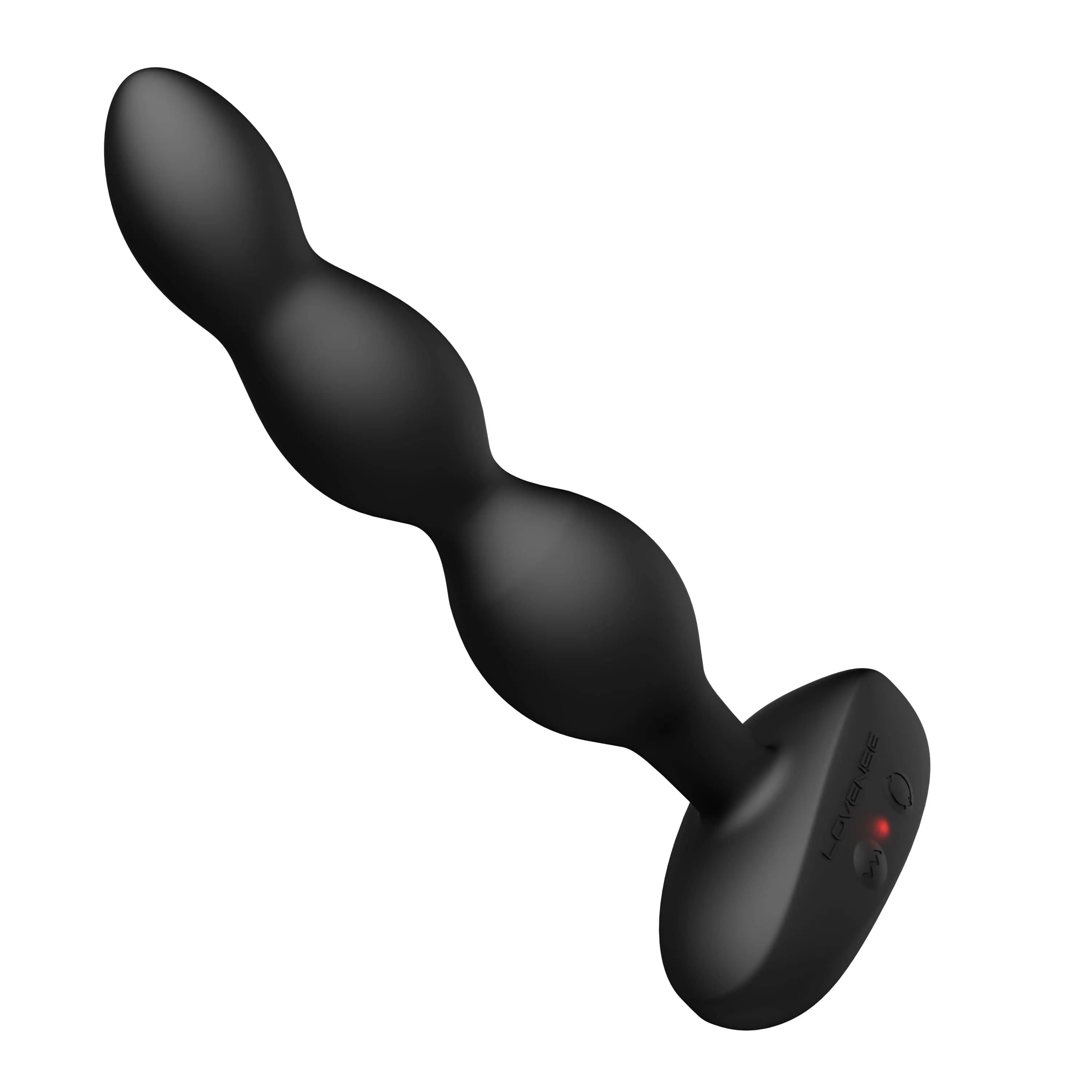 Lovense - Ridge App-Controlled Vibrating Rotating Anal Beads (Black)
