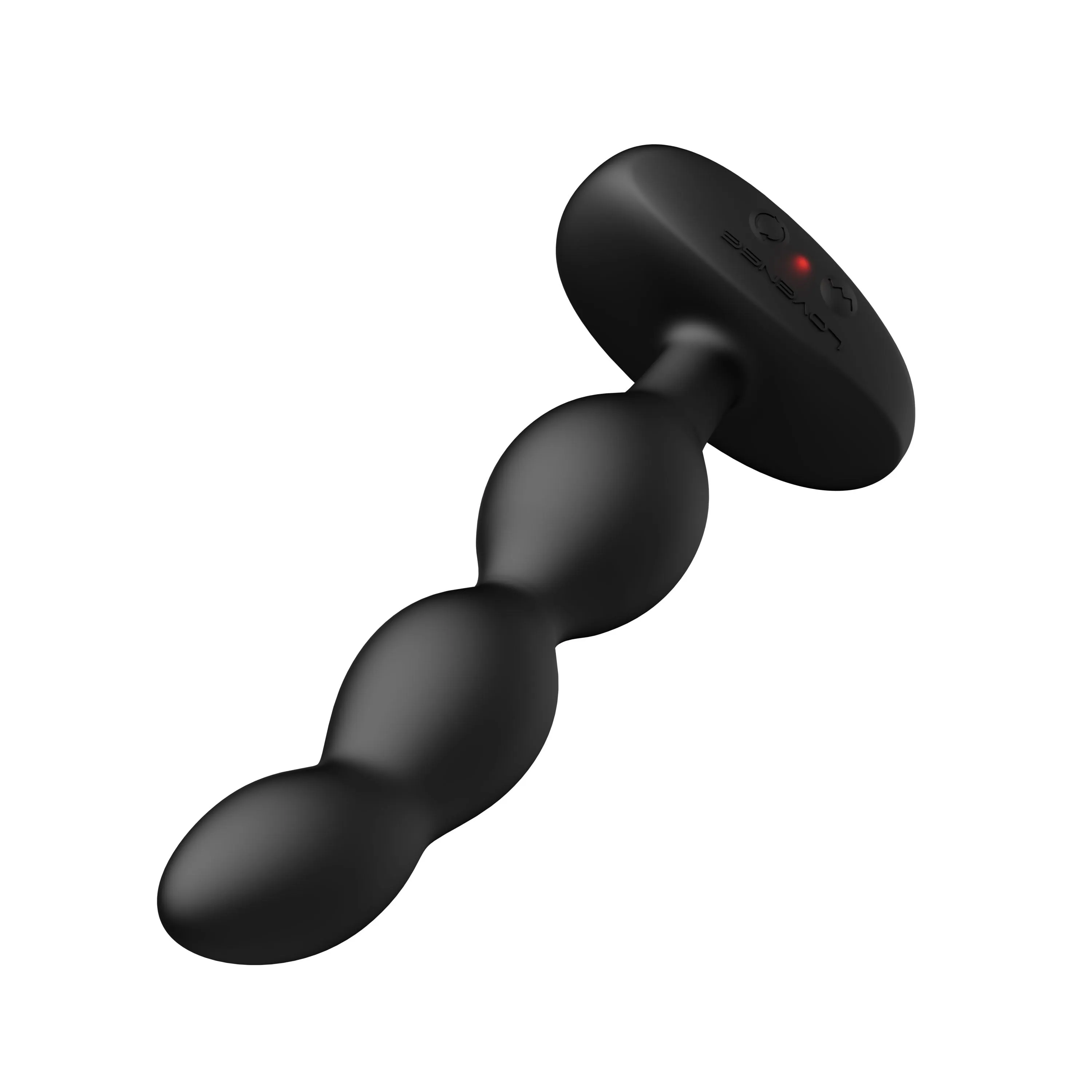 Lovense - Ridge App-Controlled Vibrating Rotating Anal Beads (Black)