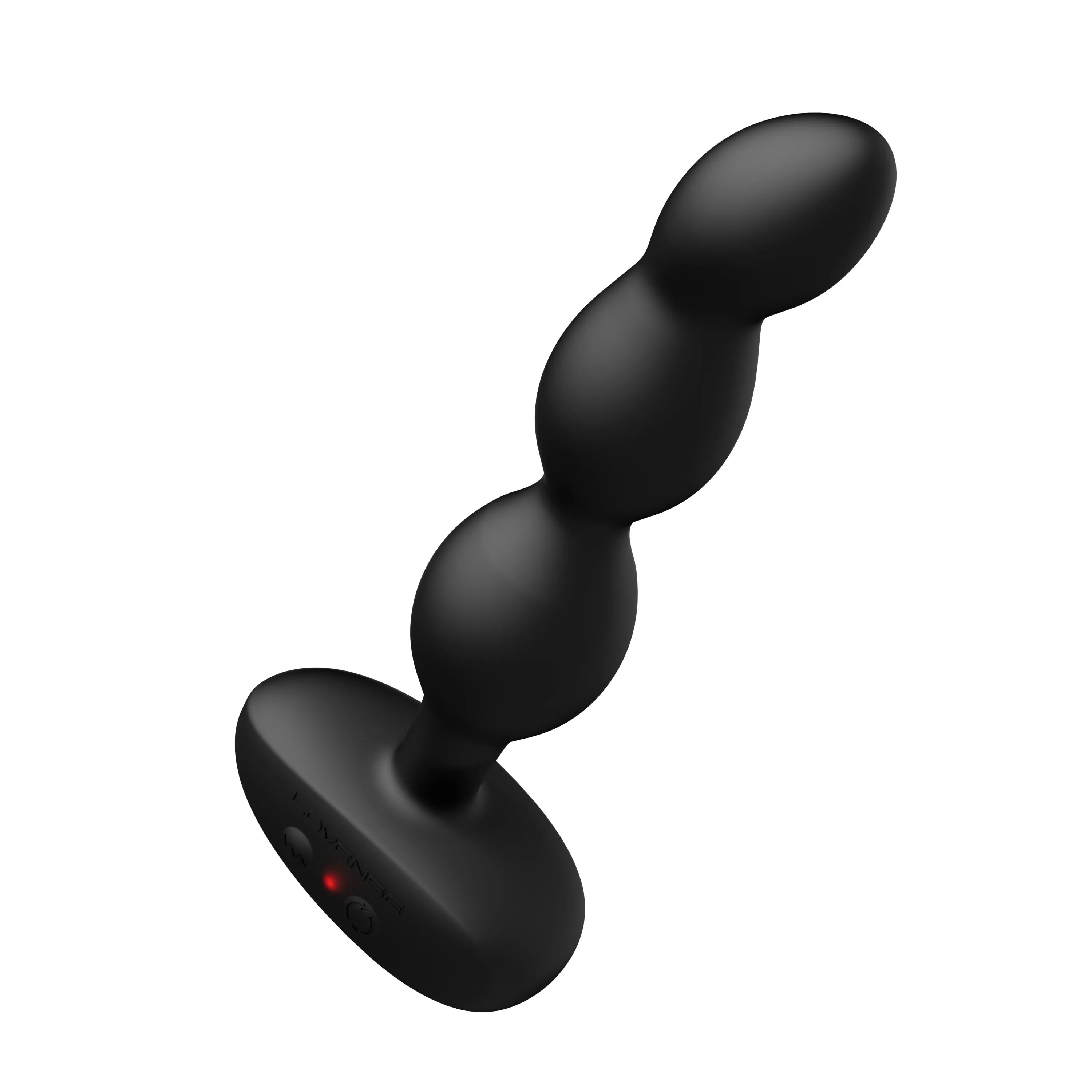 Lovense - Ridge App-Controlled Vibrating Rotating Anal Beads (Black)