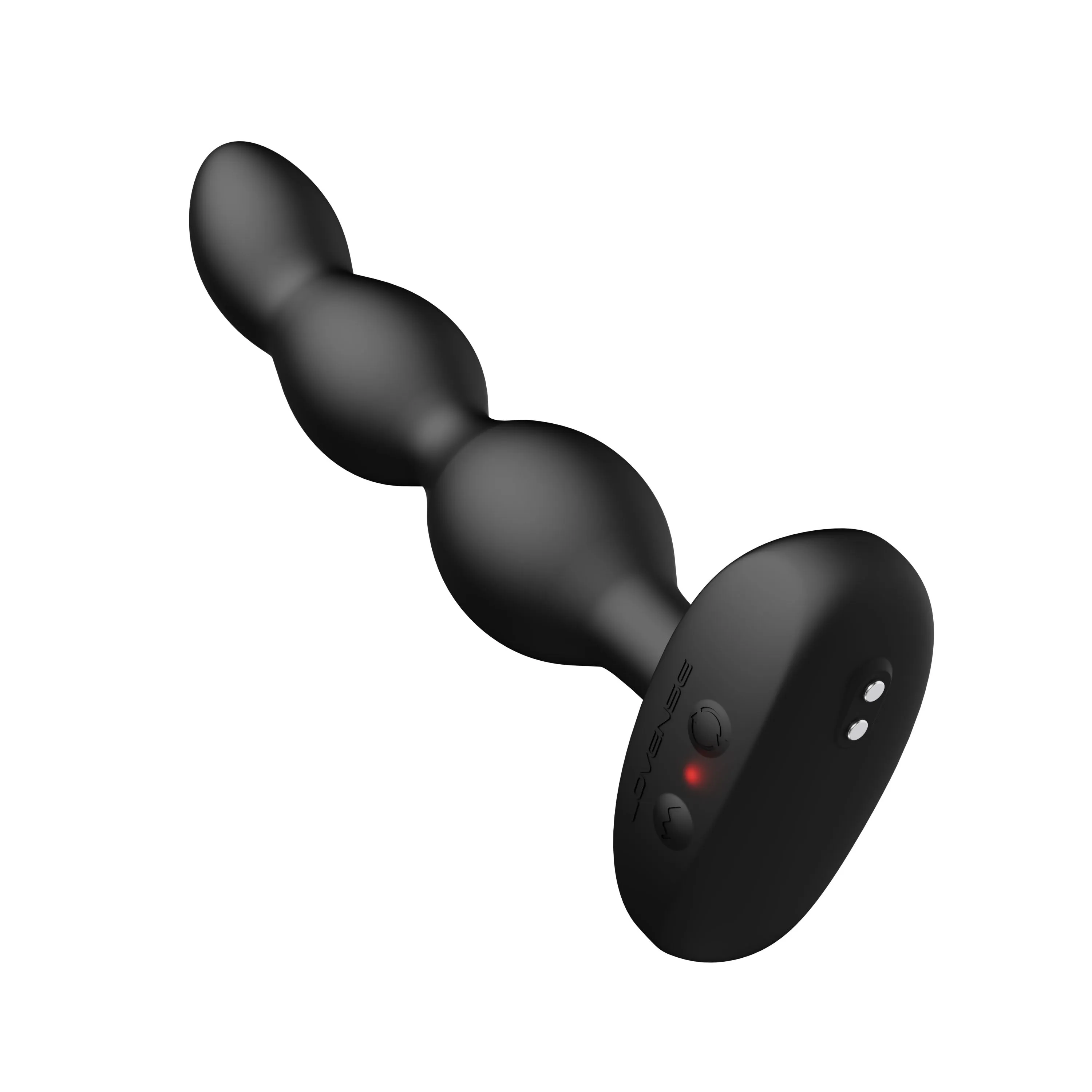 Lovense - Ridge App-Controlled Vibrating Rotating Anal Beads (Black)