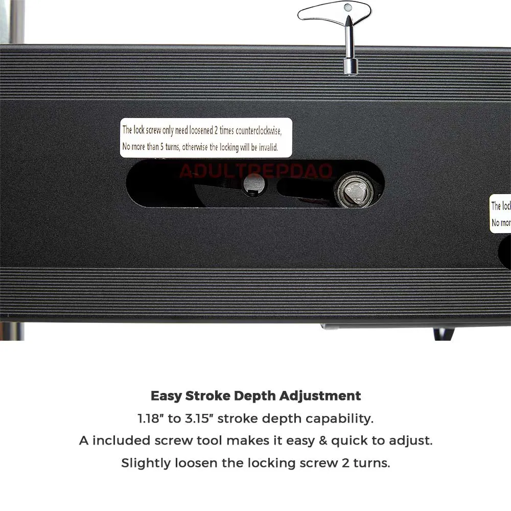 Lustti Best Budget Sex Machine Mini FM18 with 120-Watt Motor. Anti-Rotation Connecting System