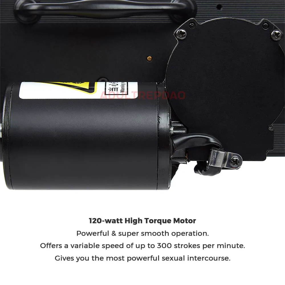 Lustti Best Budget Sex Machine Mini FM18 with 120-Watt Motor. Anti-Rotation Connecting System