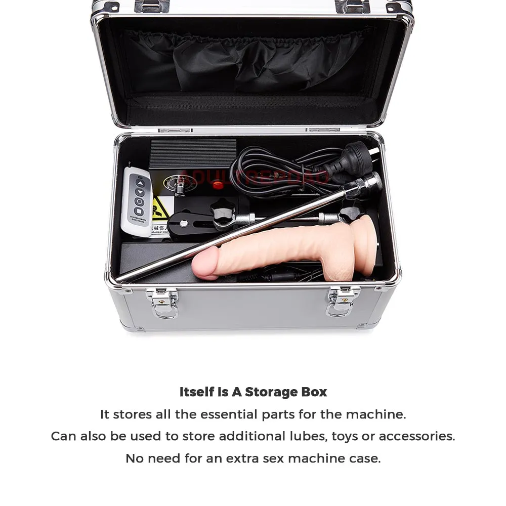 Lustti Fuck Toolbox Sex Machine FM05 with 120-Watt Motor. Anti-Rotation Connecting System