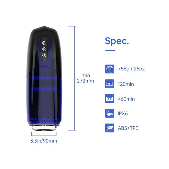 Magic Motion - Xone App-Controlled Interactive Stroker Masturbator (Blue)