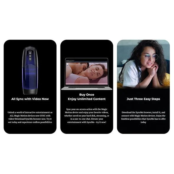 Magic Motion - Xone App-Controlled Interactive Stroker Masturbator (Blue)