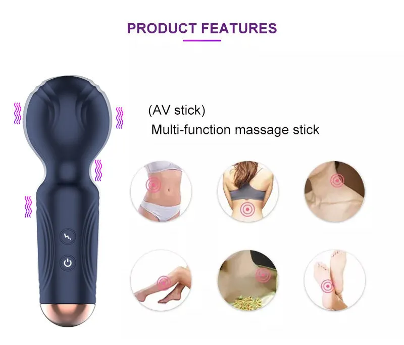 Magic Wand Clitoral Vibrator - Handheld Nipple Clit Stimulator Female Sex Toys