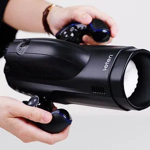 Male Masturbator - Thrusting. Electric Waterproof BJ Simulator Machine with Voice for Men (Black)