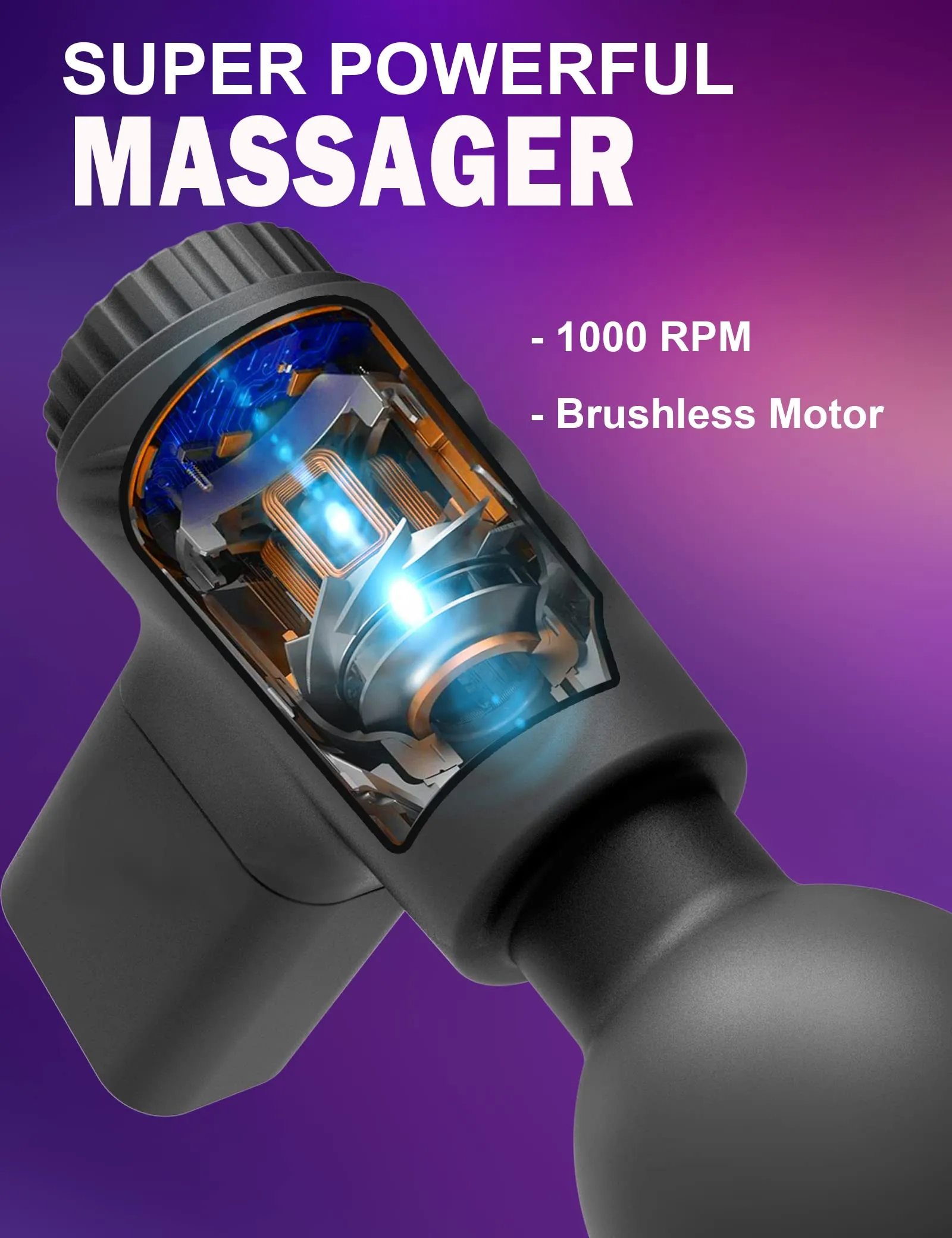 Massage Gun Magic Wand Vibrator - Pocket Powerful Nipple Clit Stimulator Sex Toy for Women