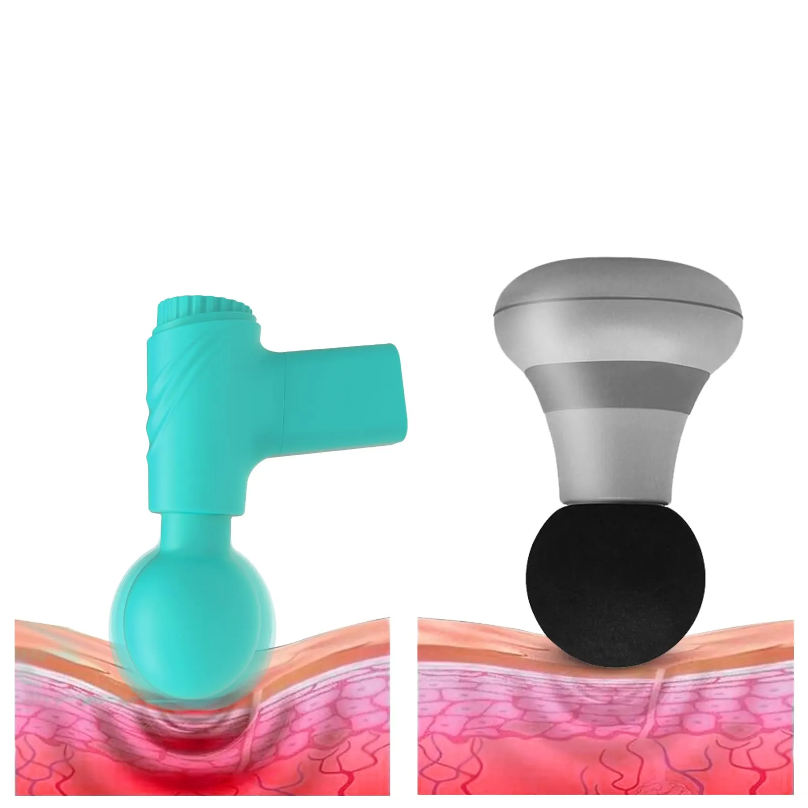 Massage Gun Magic Wand Vibrator - Pocket Powerful Nipple Clit Stimulator Sex Toy for Women